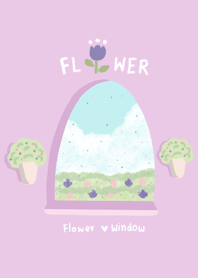 Flower&Window| 01(purple)