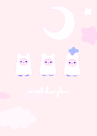 Animal Sheet Ghosts  - BP06 Pink