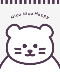 Nico Nico Happy Bear / Purple