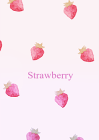 Cute watercolor strawberries3
