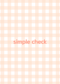 Simple Check : Gingham Check (apricot)