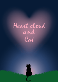 Heart cloud and Cat.