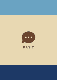 Basic// Navy&Brown/Dull Blue 03