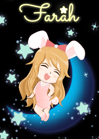 Farah - Bunny girl on Blue Moon