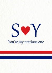 S&Y Initial -Red & Blue-