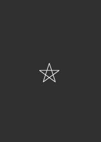simple star - gray black