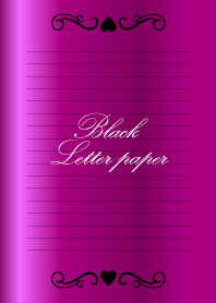 Black Letter paper *GLOSSYOPURPLE 2*