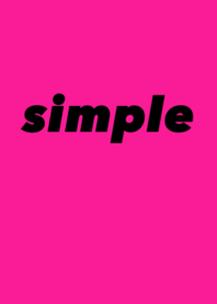 SIMPLE LOGO/ 黒ピンク