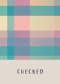 CHECKED GREEN PINK - BROWN