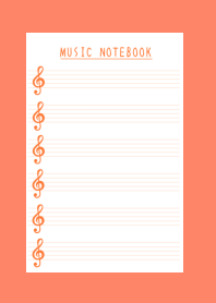 APRICOT COLOR MUSICAL NOTES