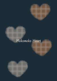 Mokomoko Heart -navy- Winter 2