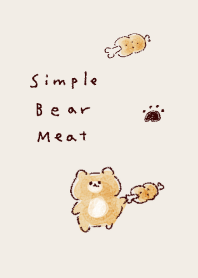 simple bear meat beige