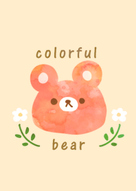 Colorful bear !!