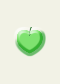 Plump heart Heart green apple