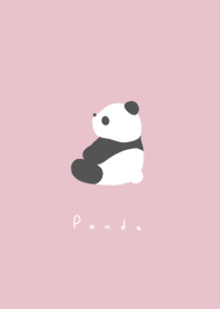 側身熊貓 / pink