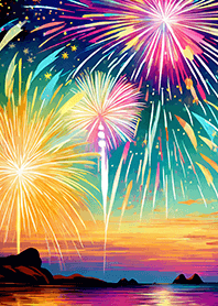 Beautiful Fireworks Theme#56