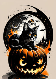 浮世絵万聖節猫 263C95