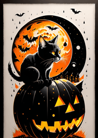 halloween cat 6E720e