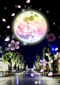 Full moon power.19(レインボームーン)桜