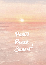 Pastel Beach Sunset