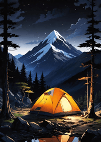 Mountain, Sea, and Moonlit Night bca80A