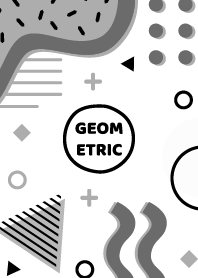 Material Geometric White & Black