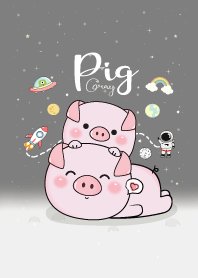 Pig On Space (Gray)
