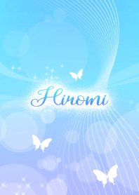 ひろみ用の蝶が舞うオトナの着せかえ(青)