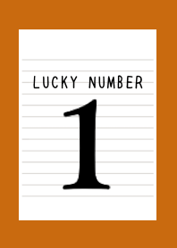LUCKY NUMBER 1 NOTEBOOK-TERRACOTTA