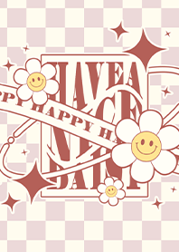 Have a Nice Daisy -  Red & Ivory