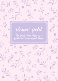 floret pattern-flower field-purple