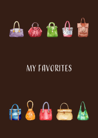 Favorite bags on brown
