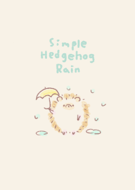 Simple Hedgehog Rain Beige