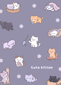 purple Flowers and Lazy Kittens 03_2