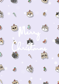 neko christmas2 / light purple