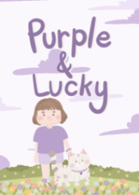 Purple & Lucky Cat