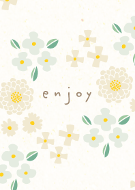 Adult beige and colorful flowers17 Japan