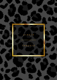 シンプルレオパード: ゴールドヒョウ柄