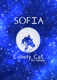lonely cat in galaxy
