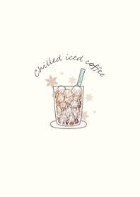 Chilled iced coffee -beige-