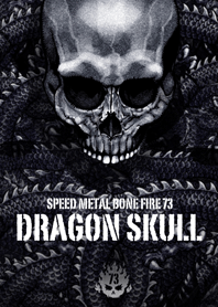 Speed metal bone fire Dragon skull 73