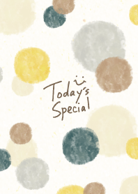 Watercolor Circle Brown gray27from Japan