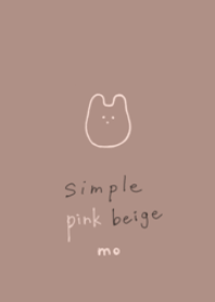 Simple pink beige mo