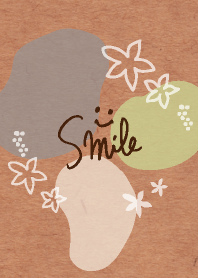 Organic Circle Flower Olive green3 Japan