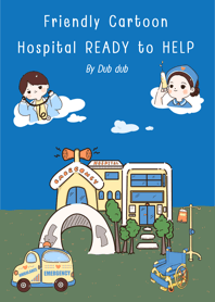 Friendly Cartoon Hospital Ready to Help