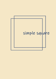 simple square =navy blue=(JP)