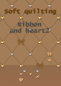 Soft quilting(Ribbon and heart2)