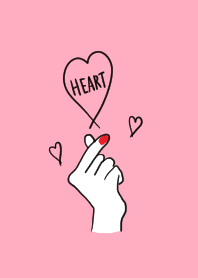 指ハート ピンク Line 着せかえ Line Store