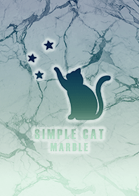 simple Cat Star Marble Gradient green