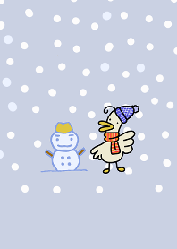 Ahoge duck winter winter